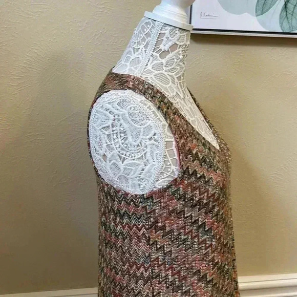 Anthropologie Maeve Westwater Chevron Pattern High Low Knit Flapper D…​ - Picture 4 of 10